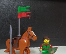 Lego FOREST WOMAN And Horse Lego Medieval Lego Minifigures