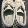 Ecco white womens leather trainers shoes size 38 uk Image 3