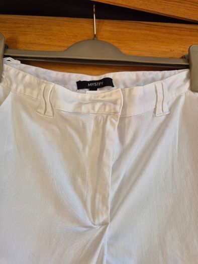Mystify White Capri Trousers Size 14