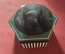 Black hat with bow