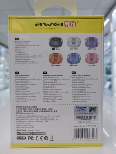 Awei T86 ENL TWS Wireless Earbuds