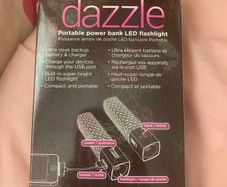 Hipstreet XTENDR Dazzle Power Bank & LED Flashlight - Sealed
