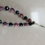 Bracelet Adjustable size crystals and sterling silver beads Image 3