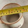 Connemara Pottery Irish stoneware mug with a cream glaze and brown rim Image 3