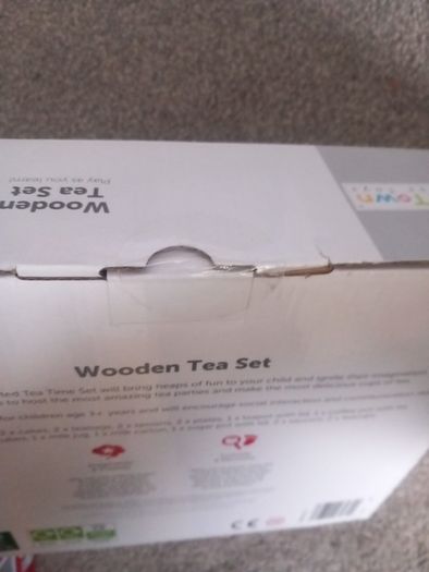little town tea wooden set