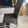 Oak Dining Chairs and Bench for Sale Image 10