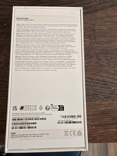 iPhone 15 Pro Max for sale, 256GB in Blue Titanium