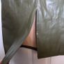 Green PU leather long skirt, size 10 Image 5