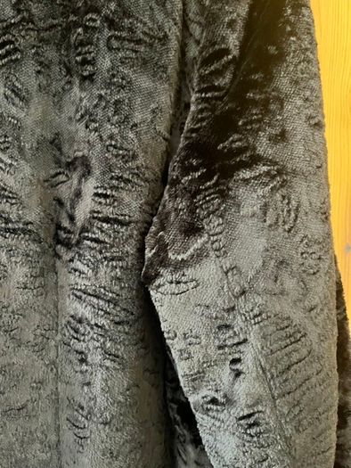 Per Una Marks & Spencer Long Velvety Sherpa Style Long Ladies Coat. In Very Good Condition. Made In Italy. Dark brown. Size Medium
