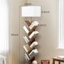 9 Tier Tree Bookshelf with Light & Remote, Dimmable Tall Floor Standing Lamp Image 3