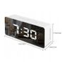 New Digital LCD Large Display Alarm Clock Mirror Lamp Face Home Tool #1426 Image 3