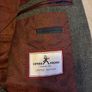 Herbie Frogg Limited Edition Wool Blend Suit Jacket Charcoal Grey Red Paisley 38R Image 6