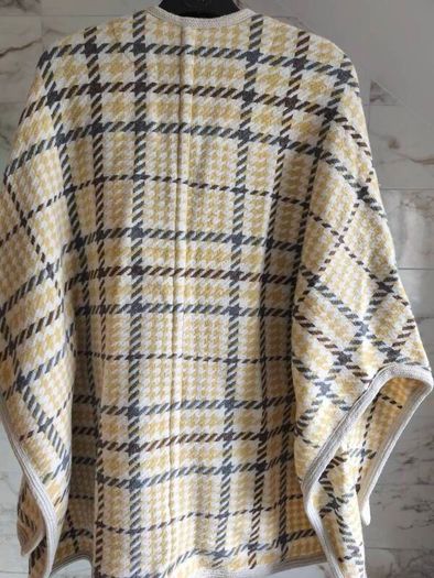 Designer See by Chloe wool cape coat poncho vest jacket S/M    80% wool