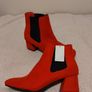 Red Suede Ankle Boots, new Image 7