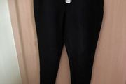 Black or khaki faux suede trousers