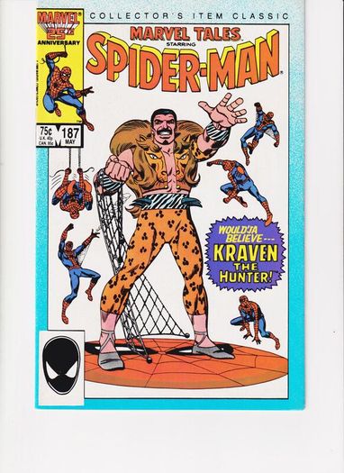 Marvel Tales #187 Kraven The Hunter 1986 Marvel Comic