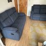 3+2 or 3+1+1 in Slate grey fabric Recliner Sofas sets Image 3