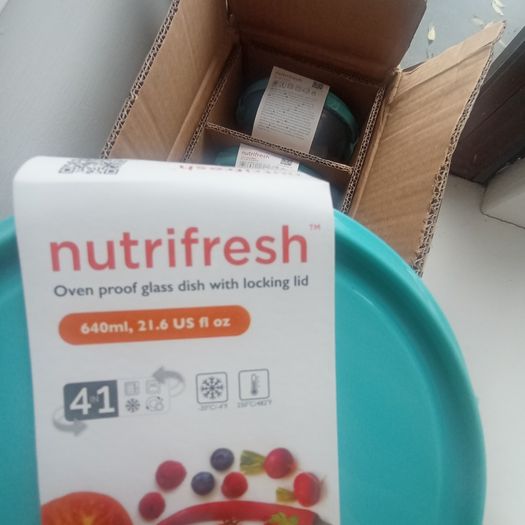 New nutri fresh glass dishes