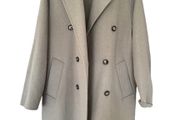 Women's Wool Blend Coat Oversized Mango M Green