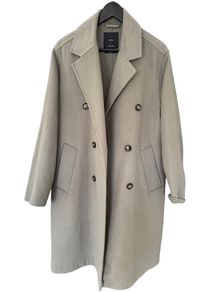Women's Wool Blend Coat Oversized Mango M Green