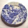 Antique Wileman and Co Pre Shelley Blue Transferware Plate The Foley China England over 100 years old Image 2