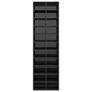 Shoe Cabinet High Gloss Black 54x34x183 cm Chipboard Image 2