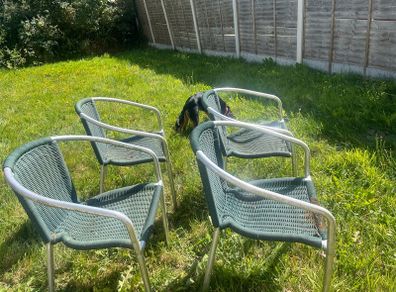 4 garden chairs