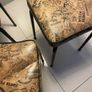 Three Mid century Wells Fargo topped Stools Image 2
