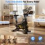 Adjustable Magnetic Resistance Stationary Bikes for Home Cardio with Exclusive App, Indoor Bike Capacity Comfortable Seat, Tablet Mount and Fitness Courses Image 4