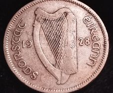#768 - Ireland - 1928 - Shilling - Silver - KM.6