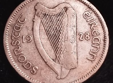 #768 - Ireland - 1928 - Shilling - Silver - KM.6