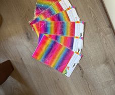 Adhesive ombre sheets