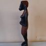 2 Vintage Wooden Handmade African Tridal Figures Image 6