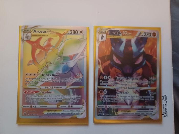 Pokemon Lucario V Star & Arceus Rainbow V Star G70