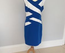 Beautiful Kate cooper Chelsea blue with white detail size 14 dress