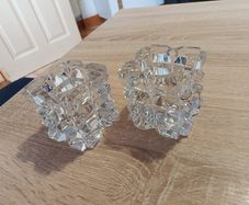 For sale a pair of authentic Tipperary Crystal candle holders