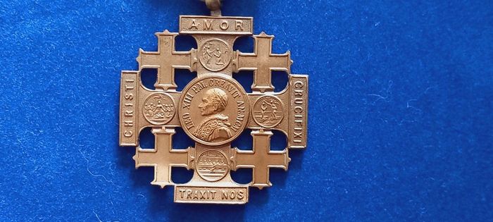 Religious Medals,  Medal, Leo XIII, Journey to Jerusalem, AU