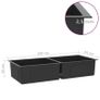 Handmade Kitchen Sink with Strainer Black Stainless Steel Image 8