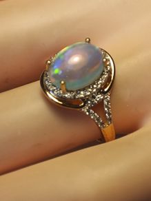 Rare Ethiopian Welo Opal Ring