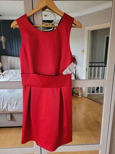 Stunning Red Zara Occasion Dress (New)