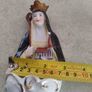 Vintage Antique Religious Mary Our Lady Of Grace Porcelain Holy Water Font Made in  Germany. Image 9