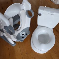 Potty training toilet and toilet steps
