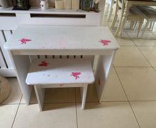 Free desk and stool