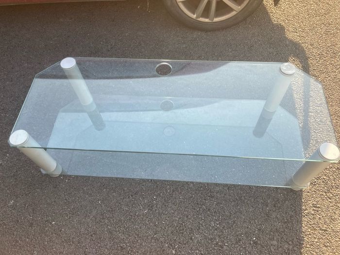 tv table glass large