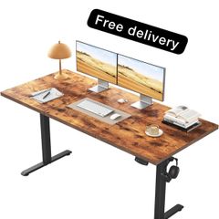 Standing Desk, 120 x 60 cm, Brown