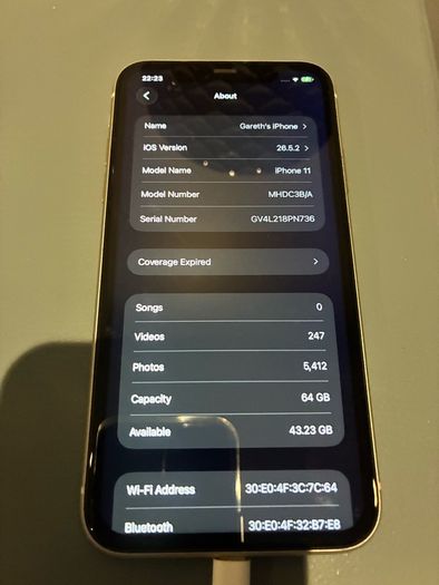 iPhone 11 64GB (SIM free/unlocked and Otterbox cover)
