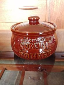 Retro Thorntons Special Toffee pot by Pearsons of Chesterfield