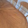 Beautiful solid mahogany extendable dining table and 6 chairs Image 2