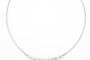 925 Sterling Silver Cubic Zirconia Choker Necklace