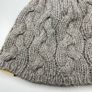 Ugg Australia Grey Beanie Hat Cable Knit  - One Size - Cotton and Silk Blend Image 4